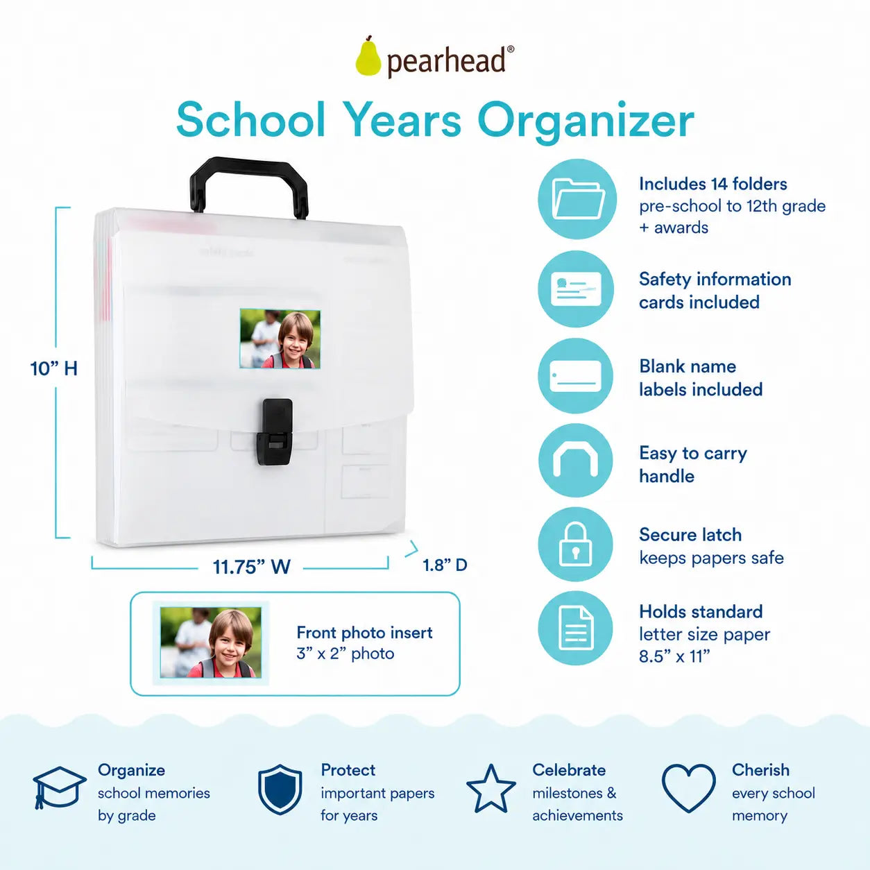 School Years Organizer File Keeper, Back To School Binder
