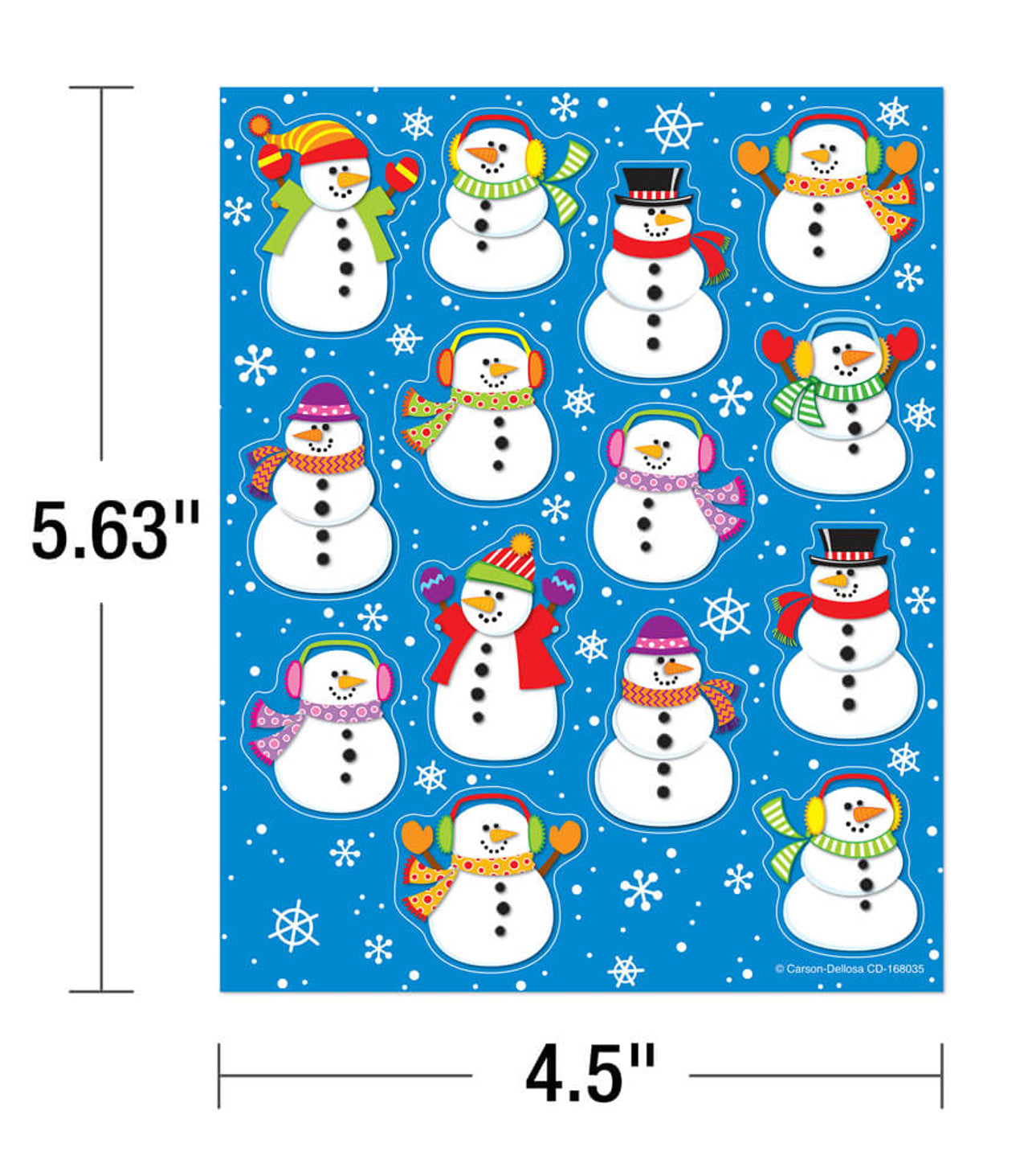 Snowman Shape Stickers