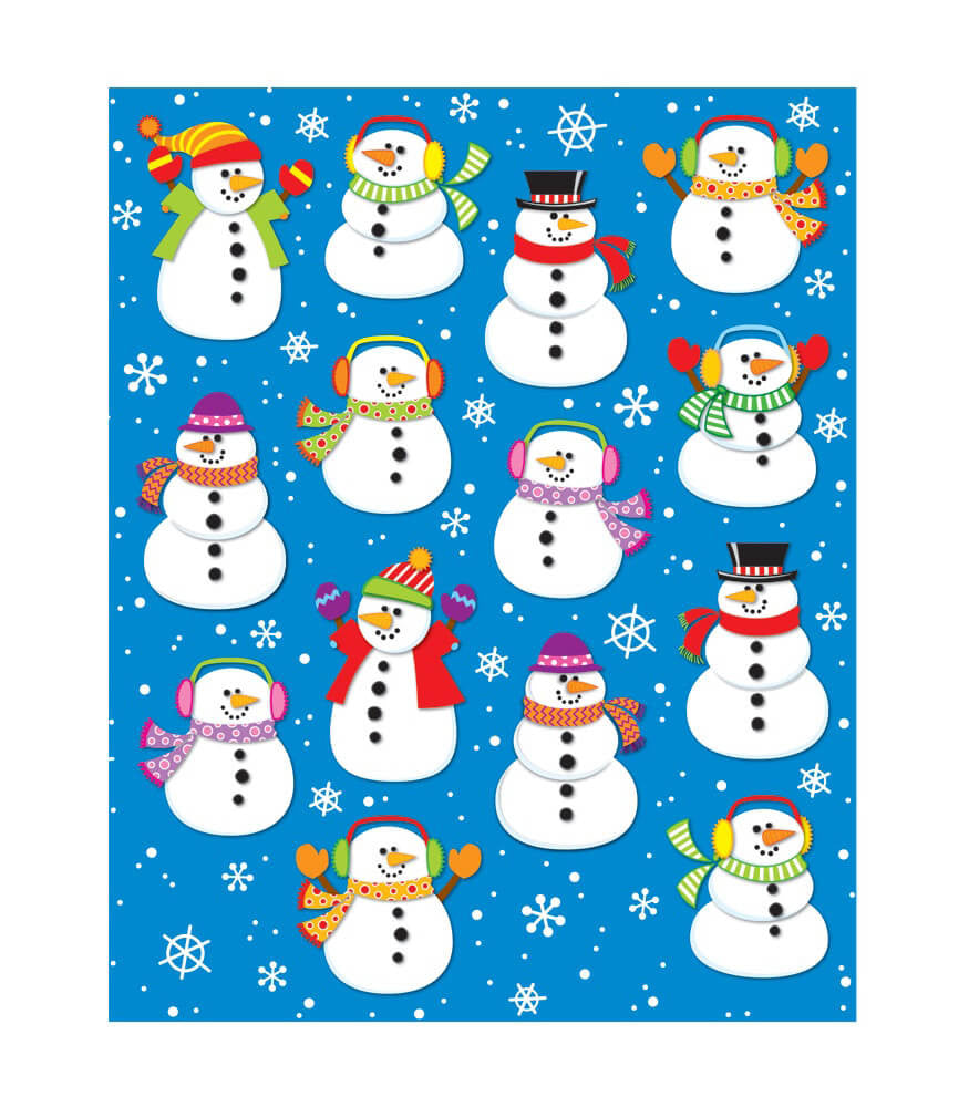 Snowman Shape Stickers