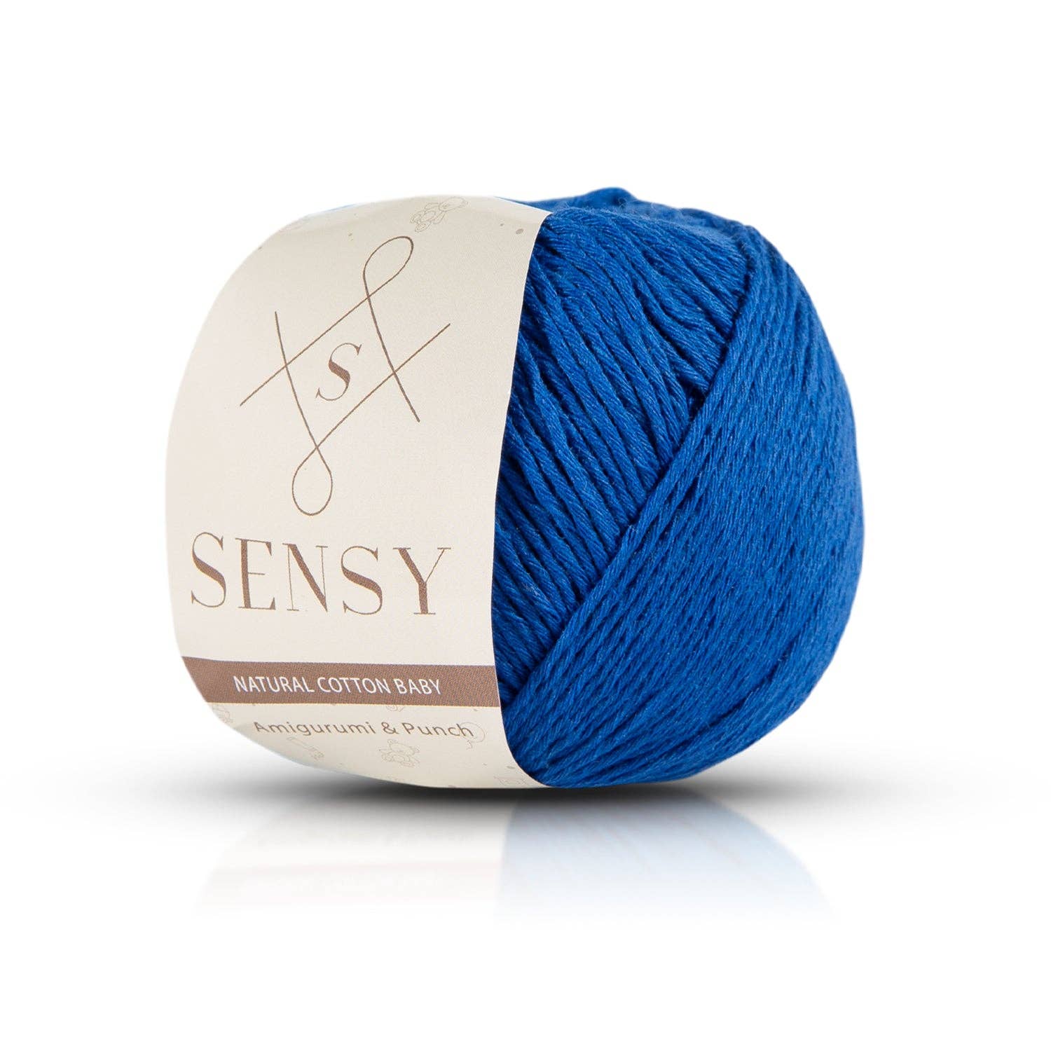 Sensy Premium Natural Baby Cotton 100% Cotton Yarn for Amigurumi Knitting and Crochet