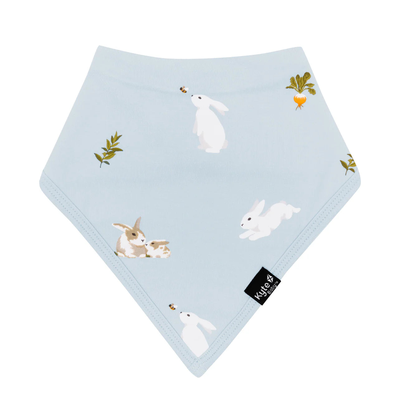Kyte Baby Easter Bib in Ice Rabbit