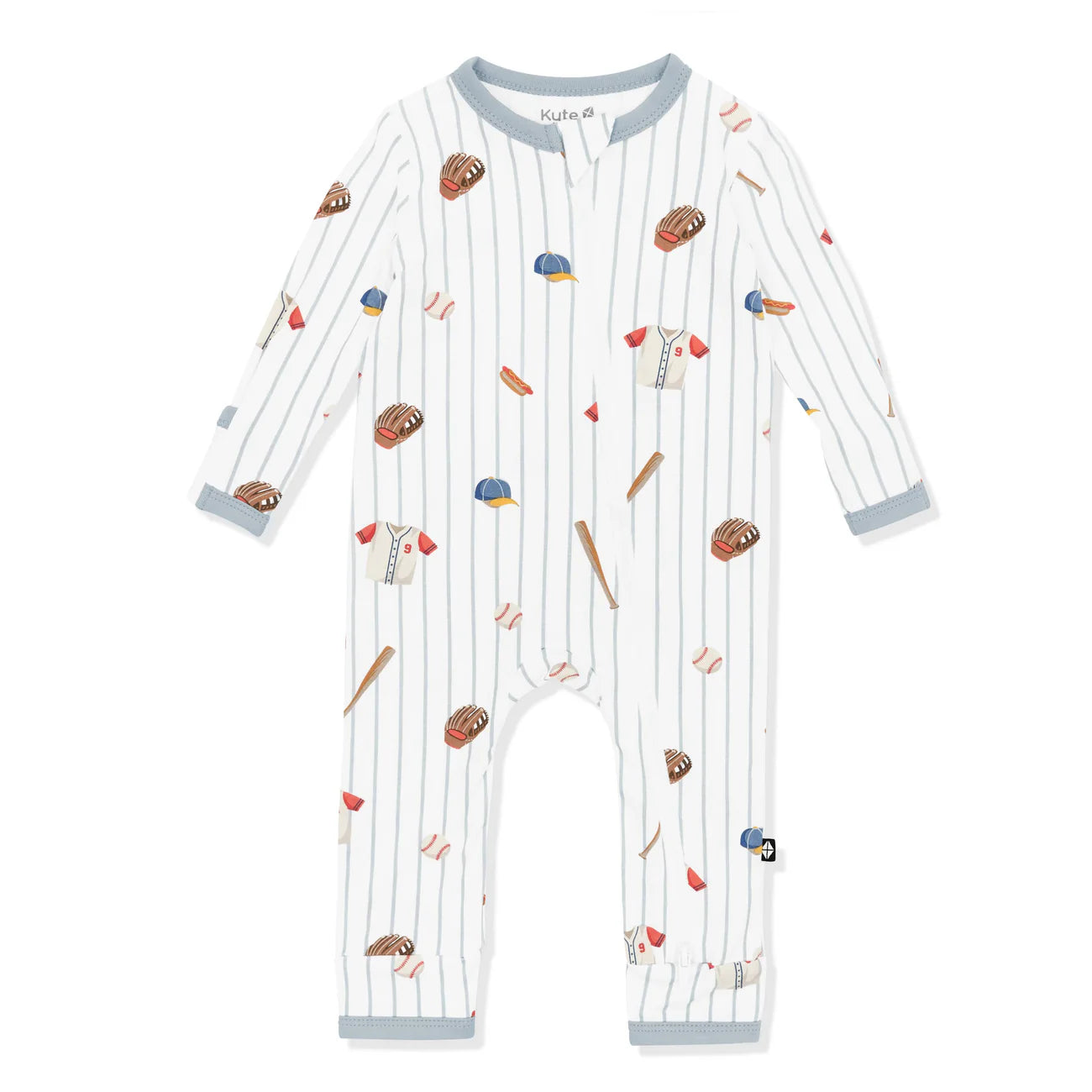 Kyte Baby Zippered Romper in Home Run