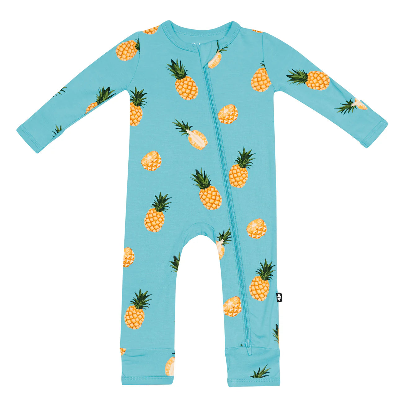 Kyte Baby Zippered Romper in Pineapple