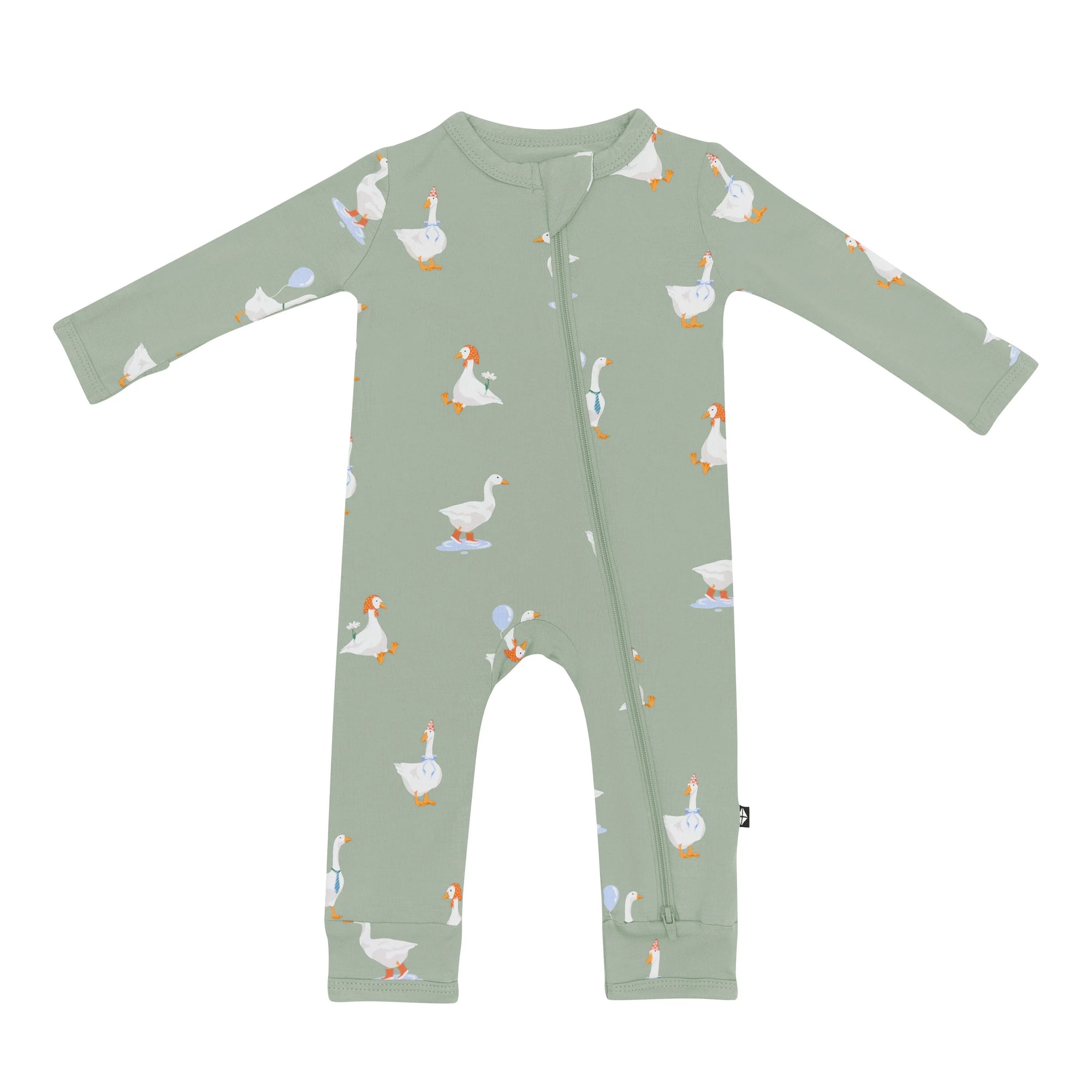 Kyte Baby Zippered Romper in Silly Goose