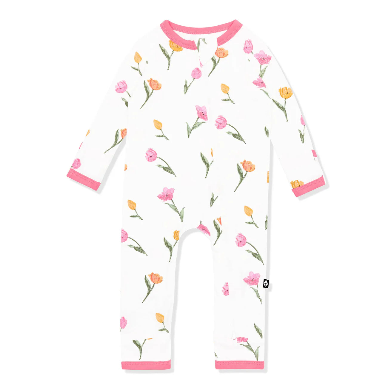 Kyte Baby Zippered Romper in Tulip