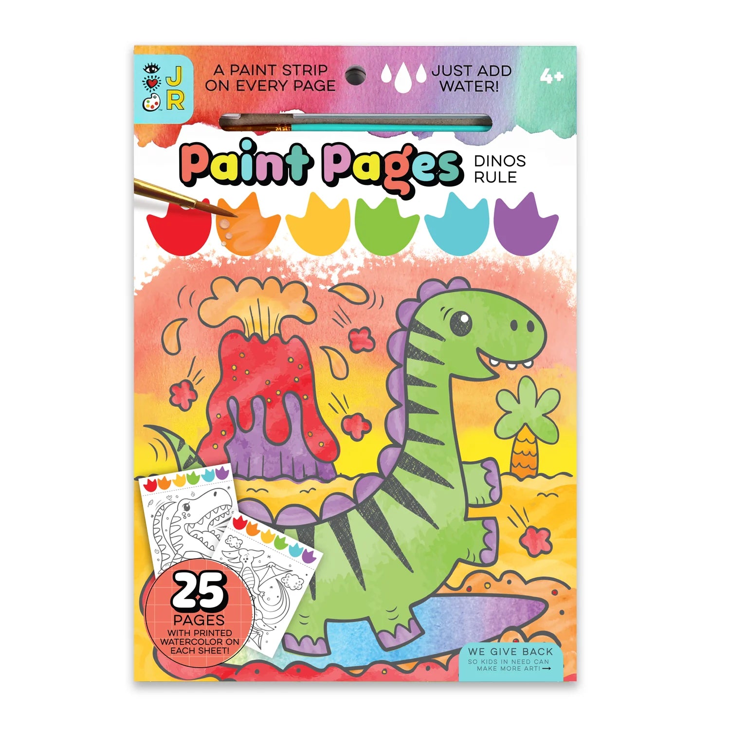 iHeartArt Jr Paint Pages- Dinos Rule