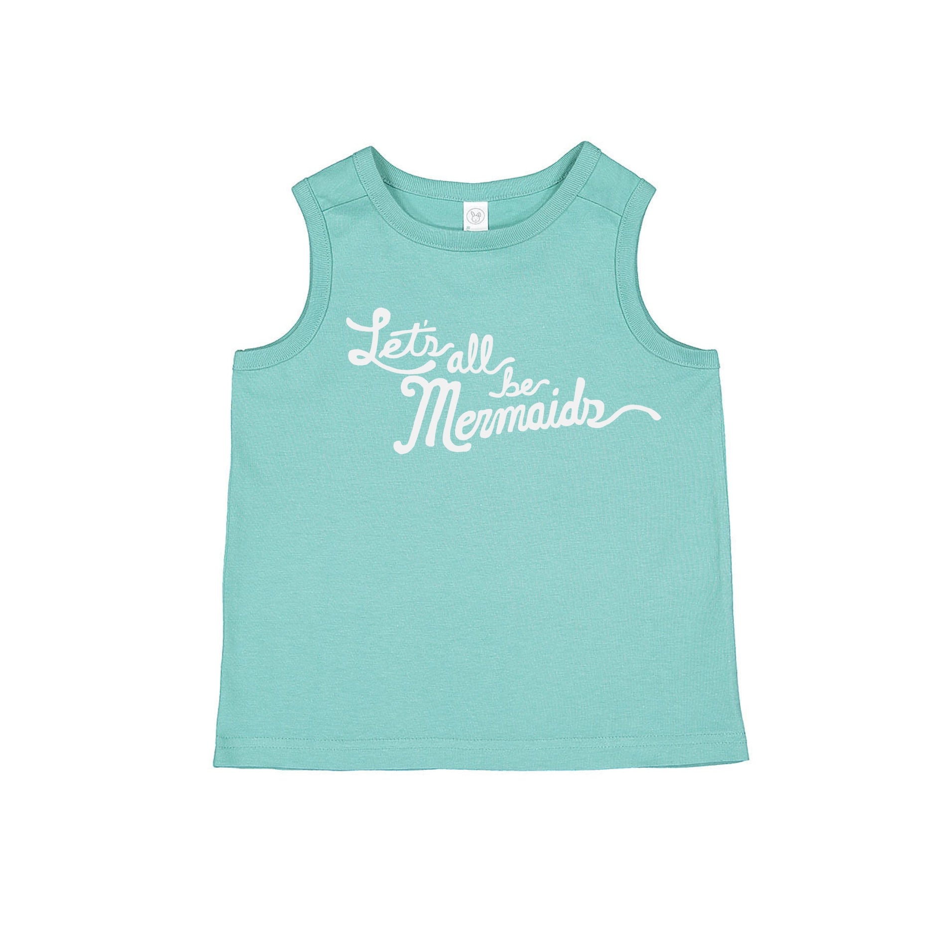 Let's All Be Mermaids Girls Summer Beach Kids Tank Top