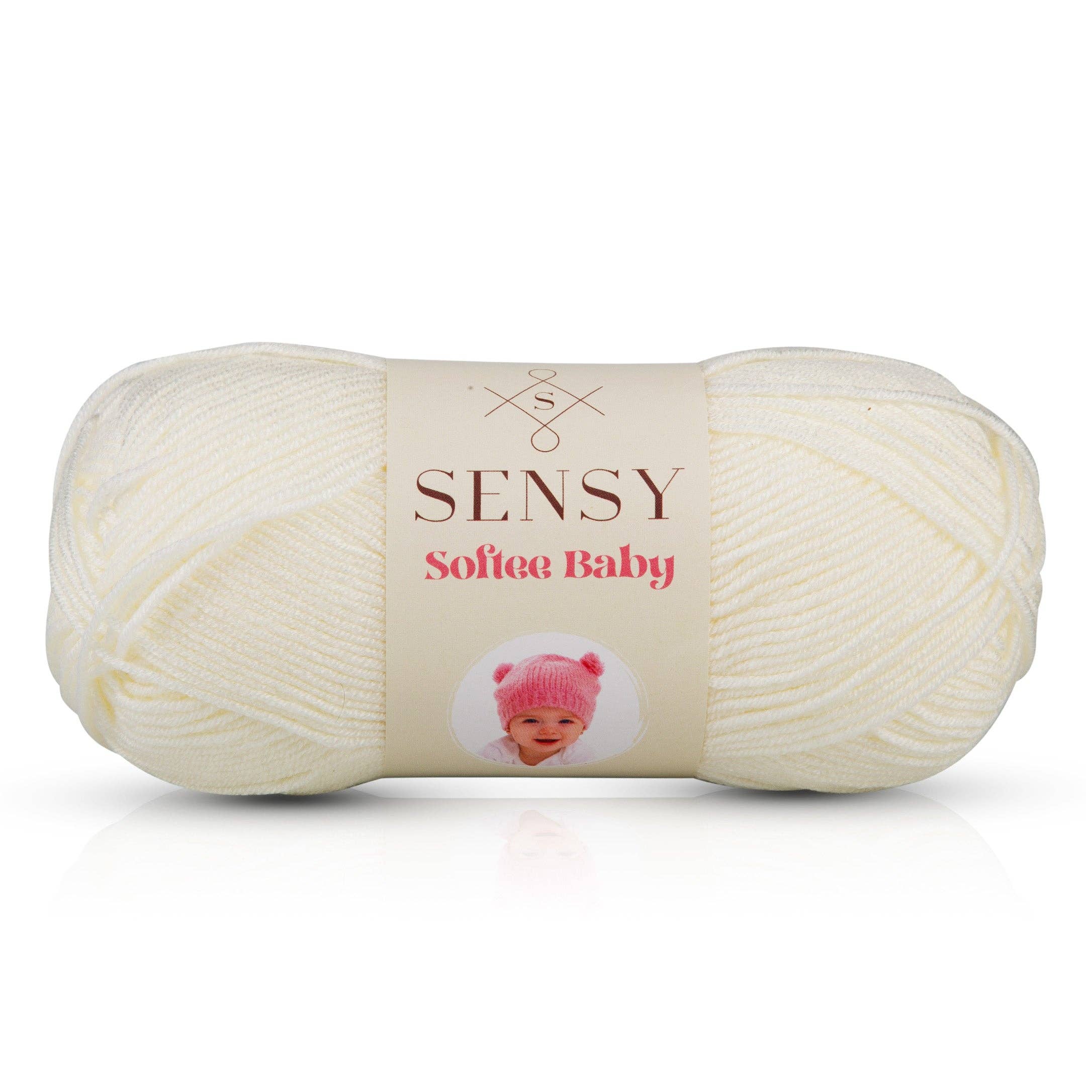 Sensy Softee Baby Yarn, 3.5 oz, 275 Yards, Gauge 3 Light