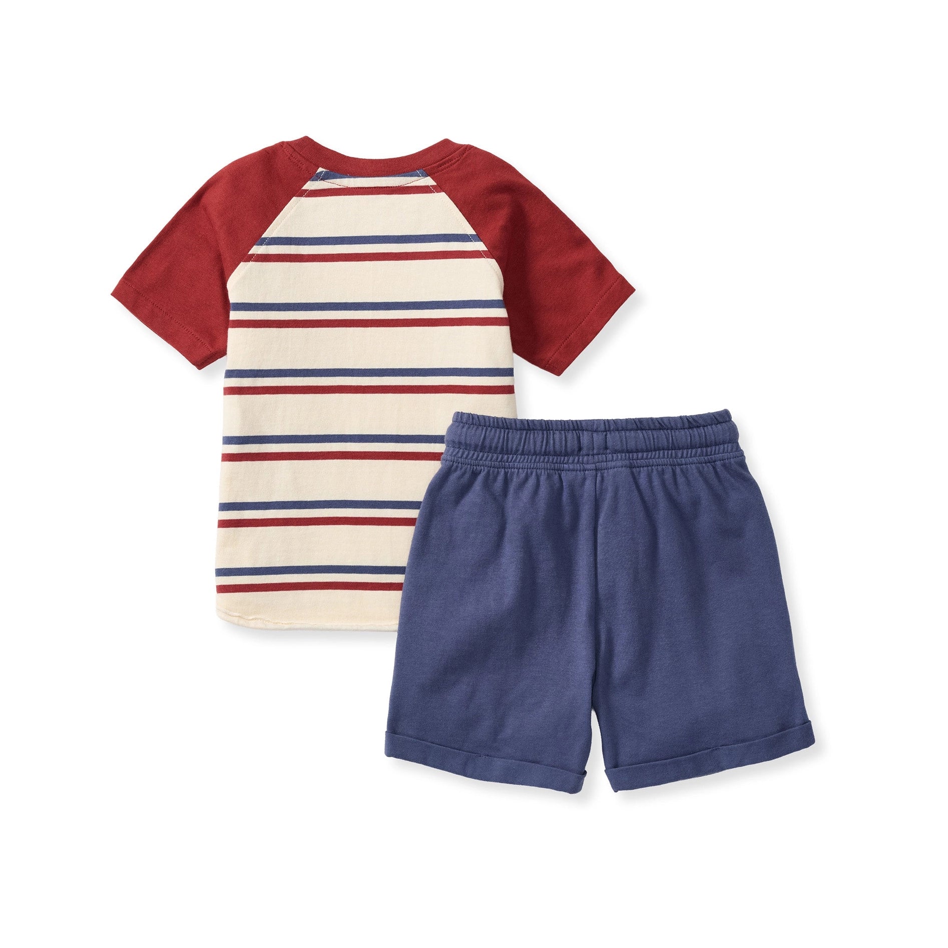 Burt's Bees USA Stripe Boy Tee & Shorts Set