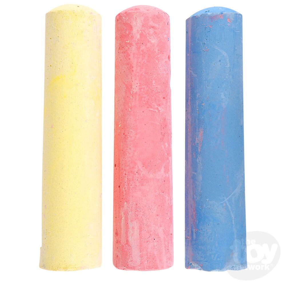 3pc Jumbo Sidewalk Chalk 4"