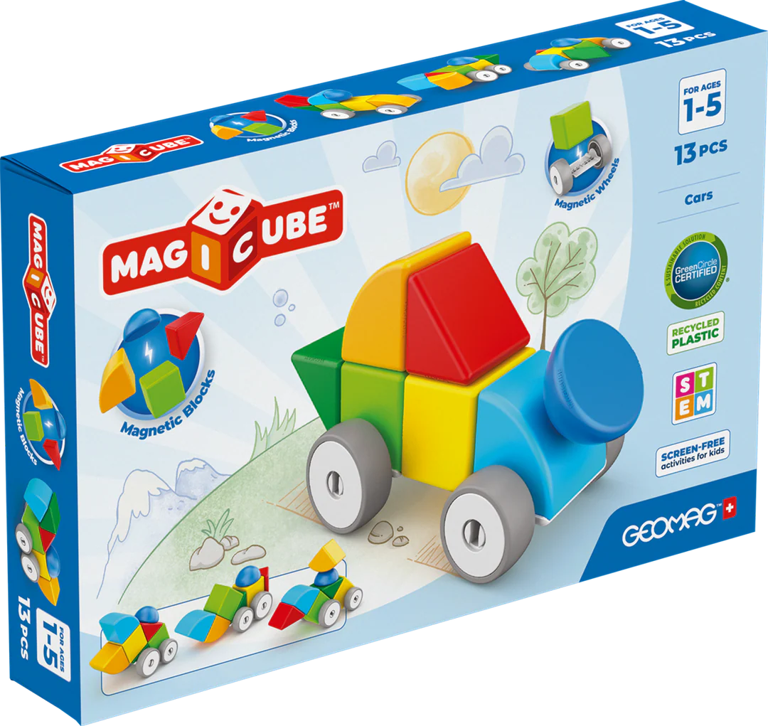 Geomag Magicube Shapes Recycled Cars 13 pcs