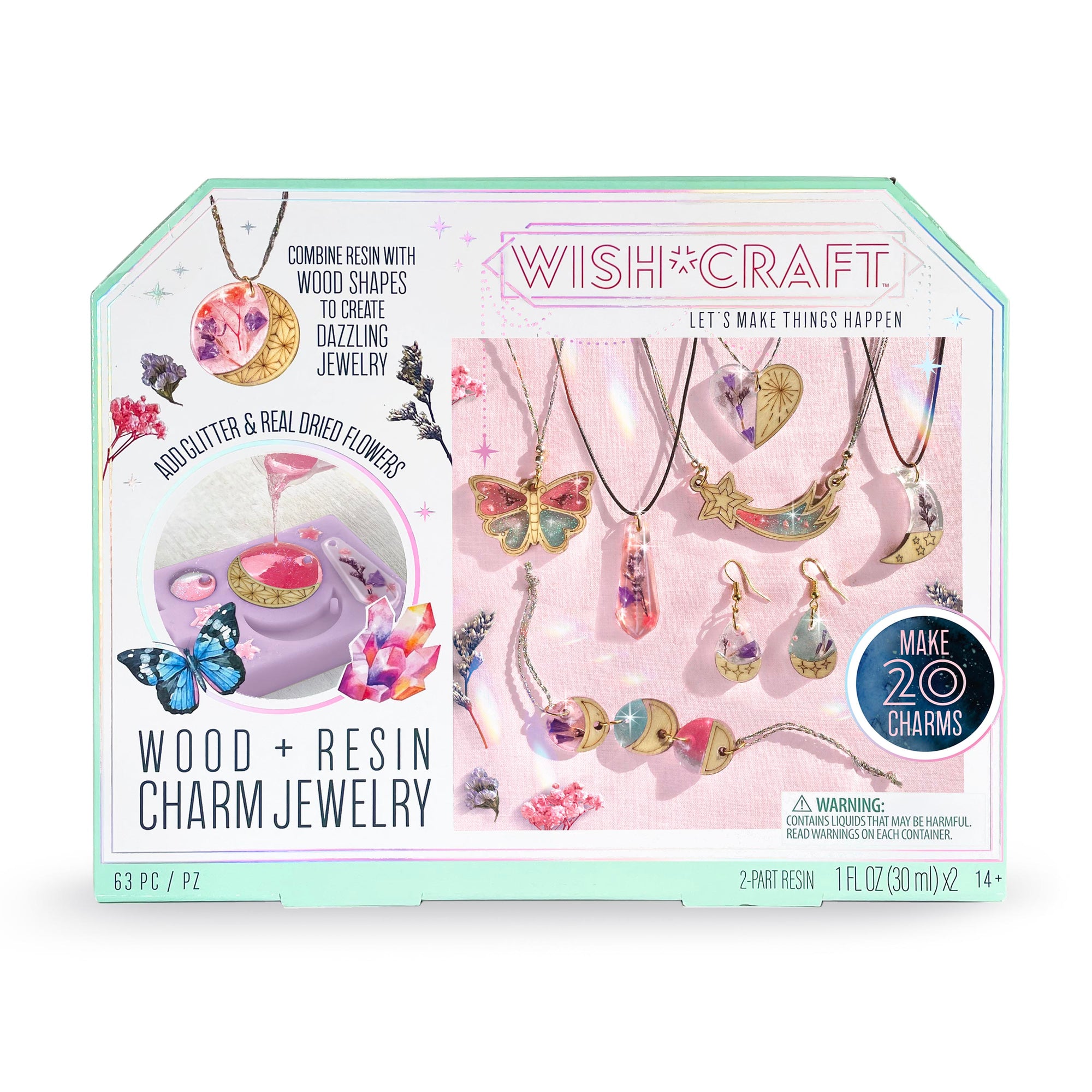 Wish*Craft Wood & Resin Charm Jewelry