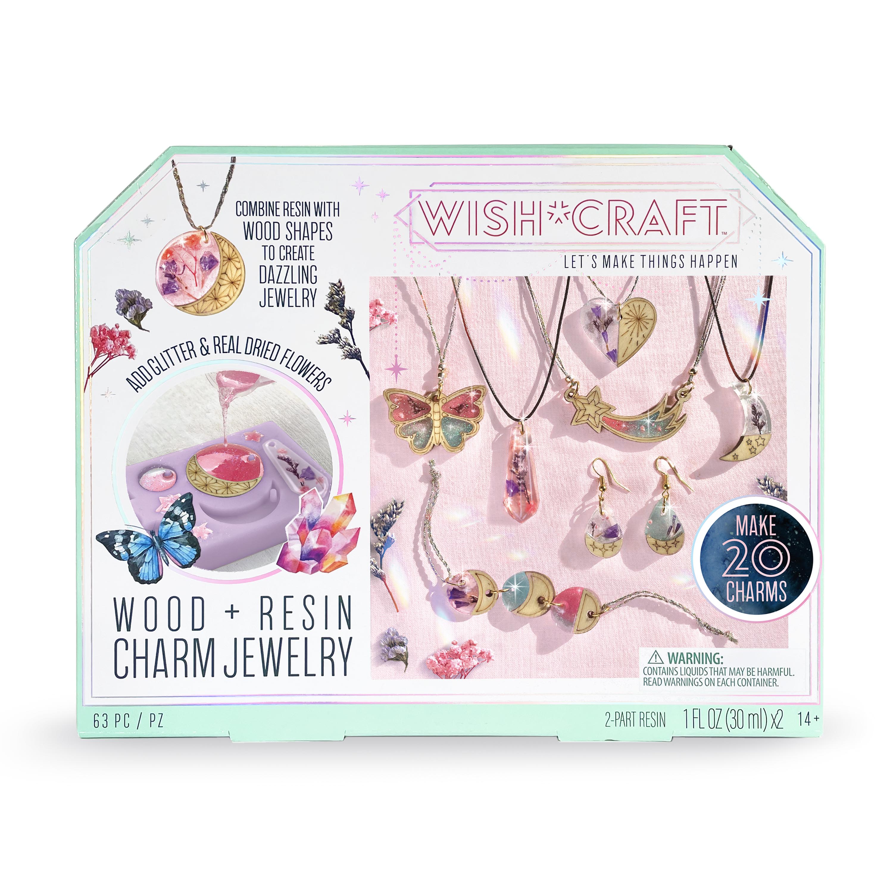 Wish*Craft Wood & Resin Charm Jewelry