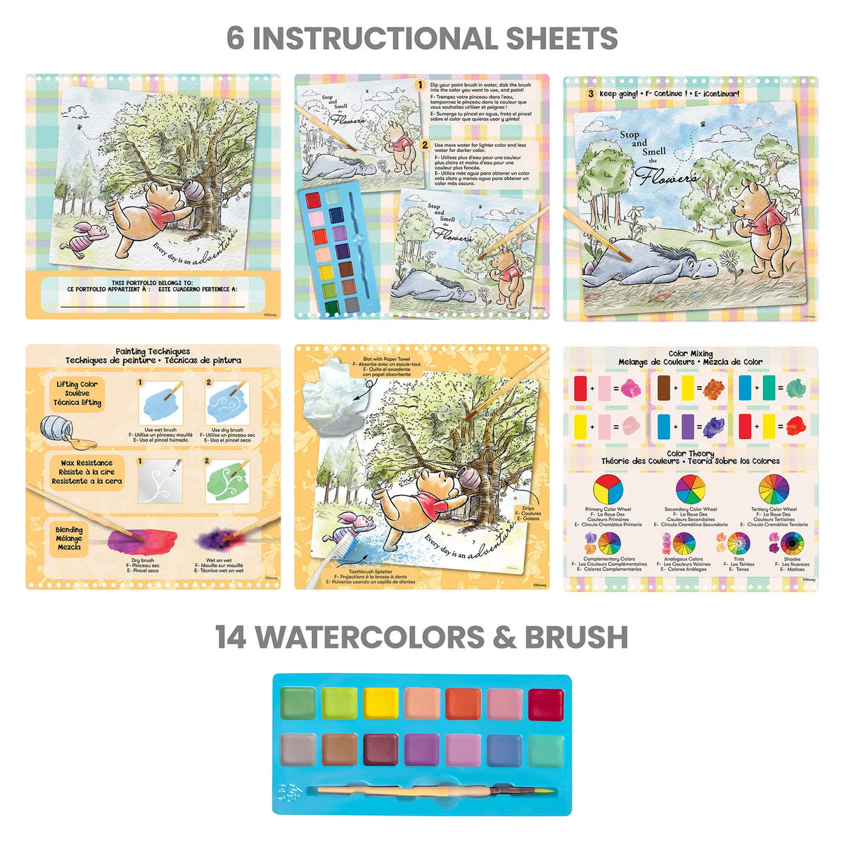 Winnie The Pooh Watercolor Poster Set