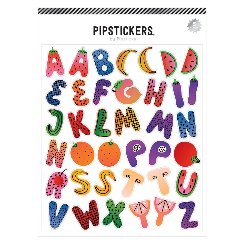 Fresh Picked Big Alphabet Stickers