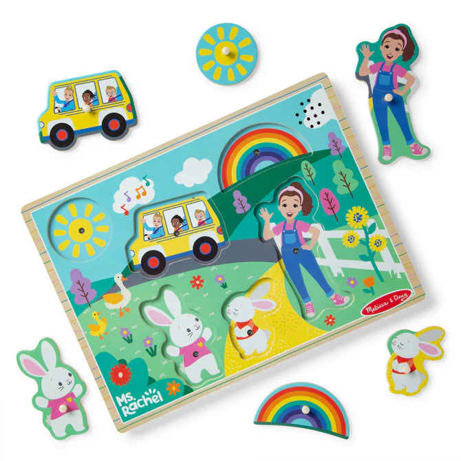 Melissa & Doug Ms. Rachel Wooden Song Puzzle – 6 Pieces