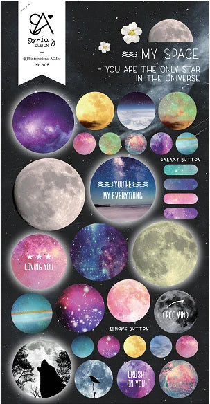 Space Gel Epoxy Stickers