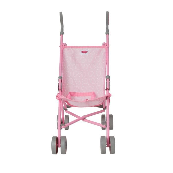 Pink Hearts Doll Umbrella Stroller