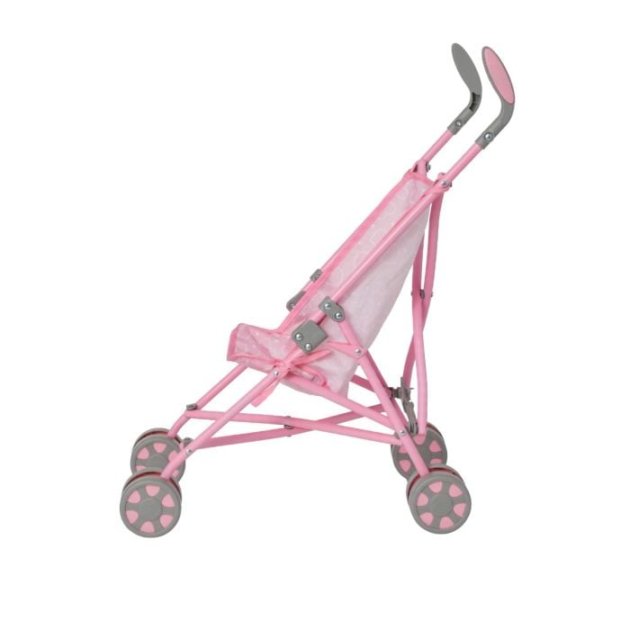 Pink Hearts Doll Umbrella Stroller