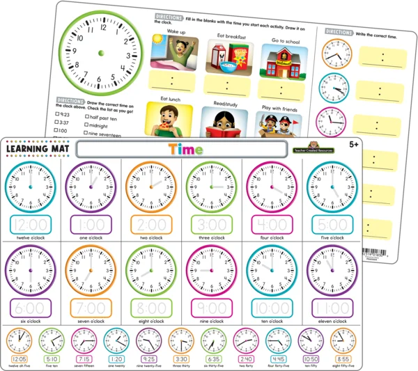 Time Learning Mat
