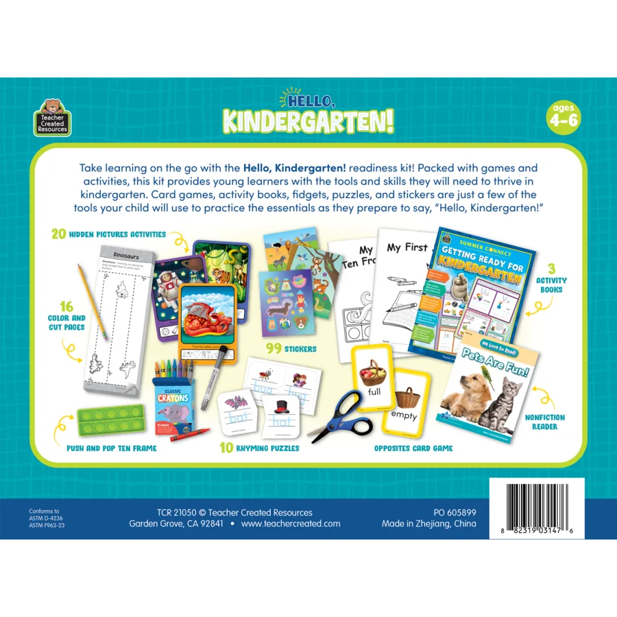 Hello, Kindergarten! On-The-Go Kindergarten Readiness Kit