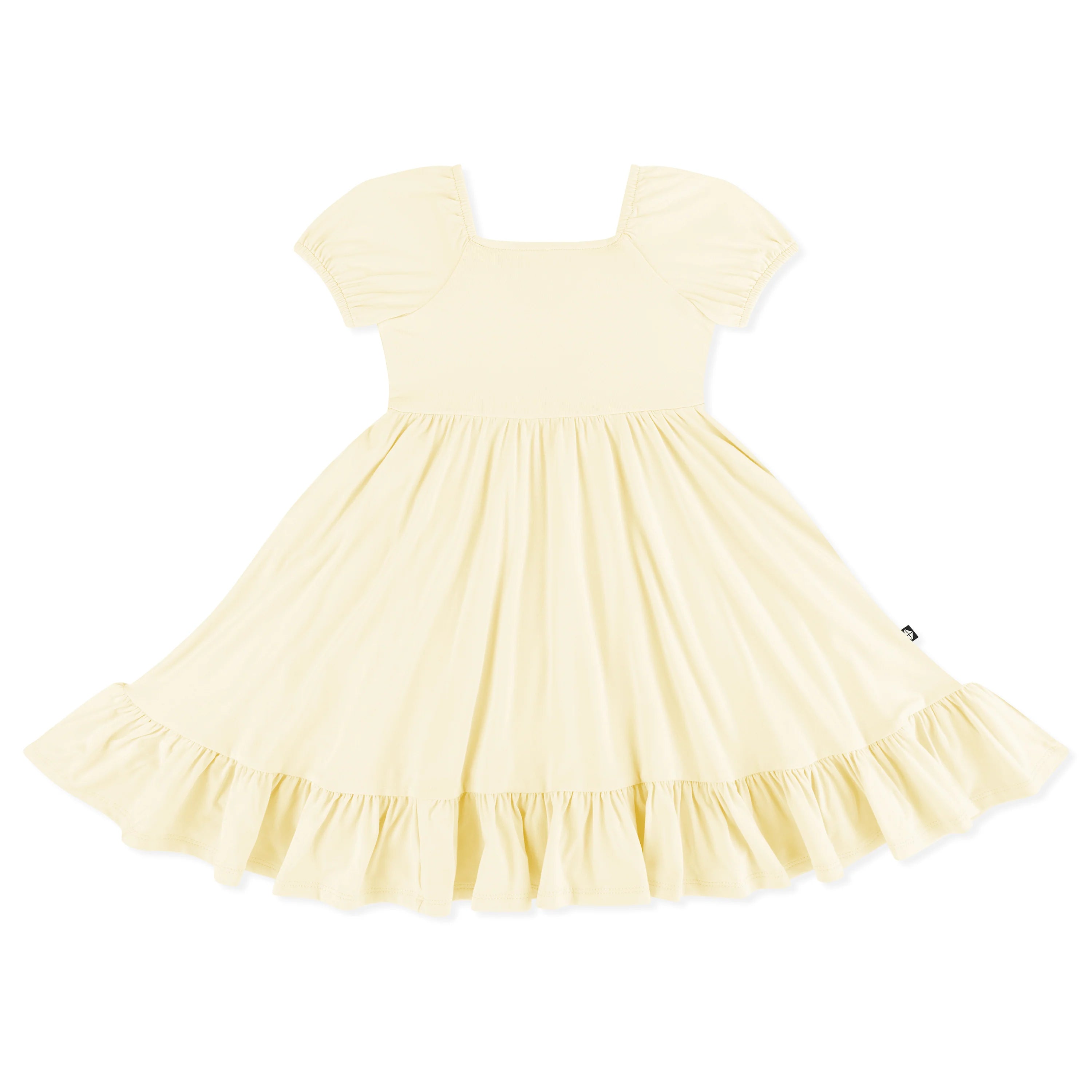 Kyte Baby Puff Sleeve Twirl Dress in Chamomile