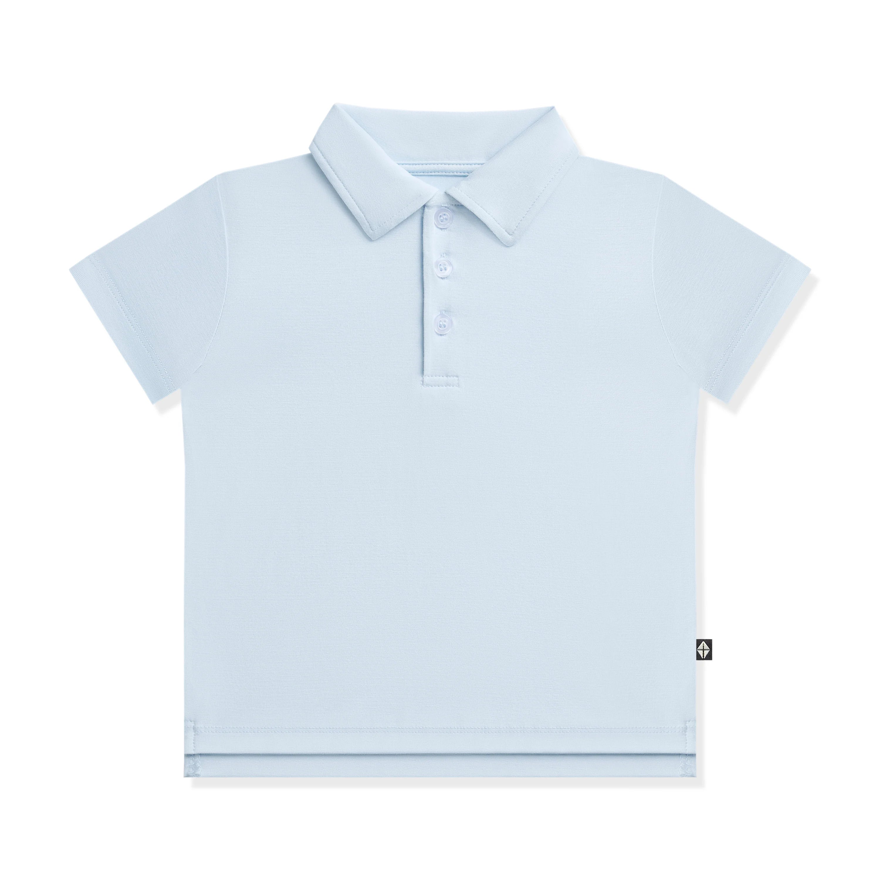 Kyte Baby Toddler Short Sleeve Polo in Breeze