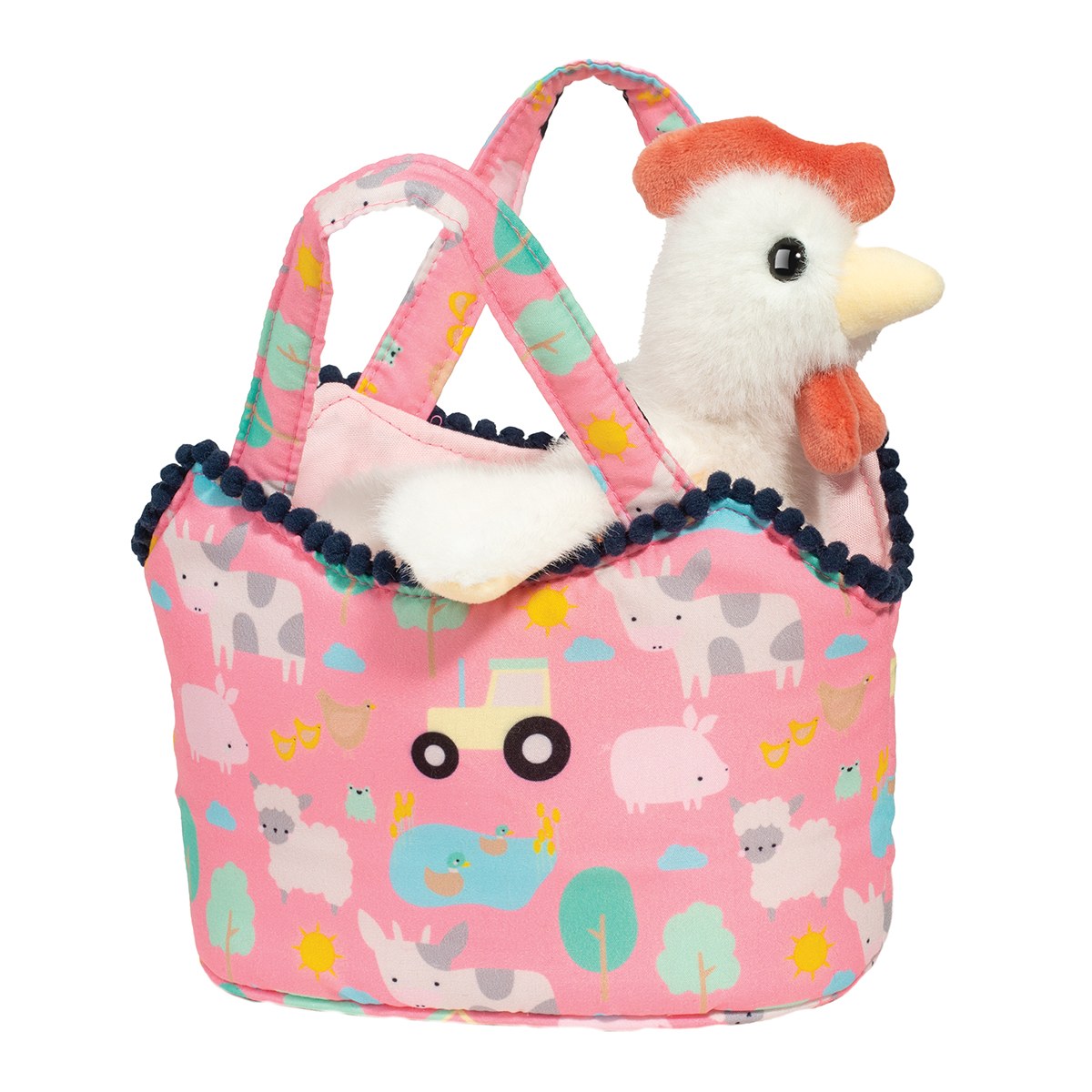 Farm Friends Sassy Sak with Chicken Plush – The Fun Company