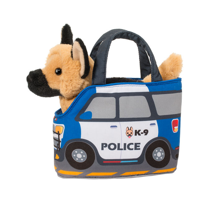 Police Car Pet Sak with German Shepard