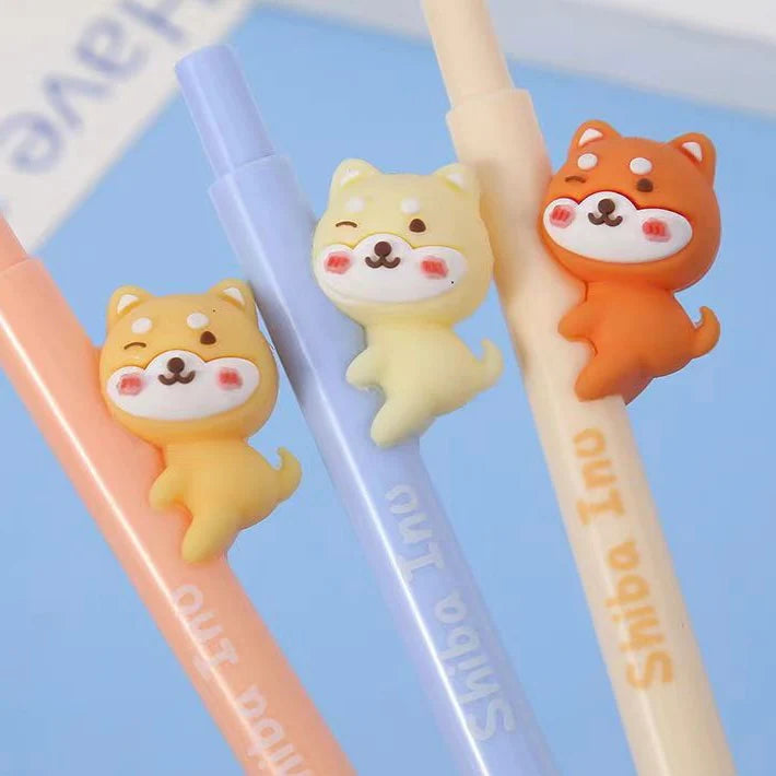 Shiba Inu Retractible Gel Pen