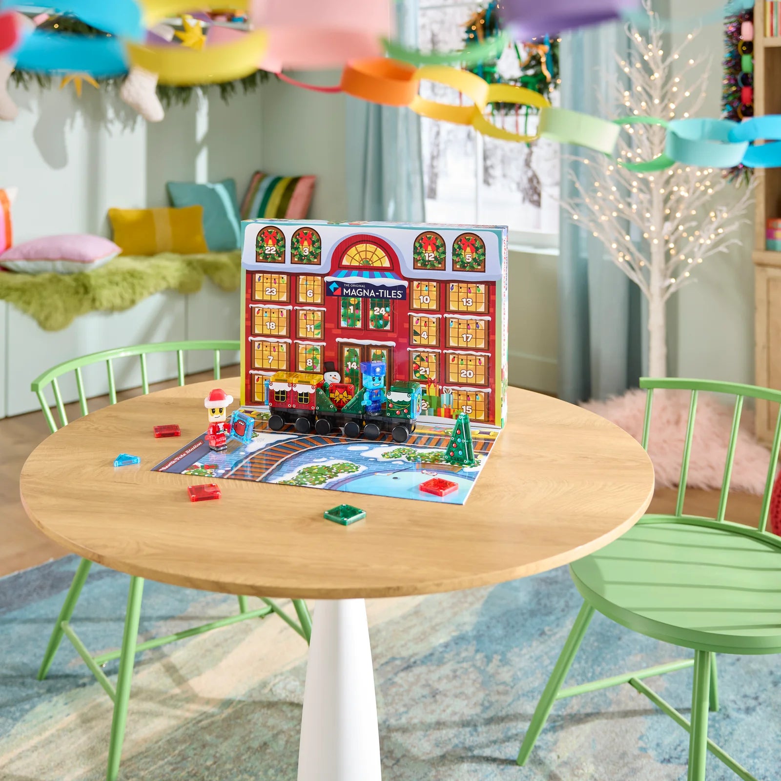 Magna-Tiles microMAGS Advent Calendar 34-Piece Set