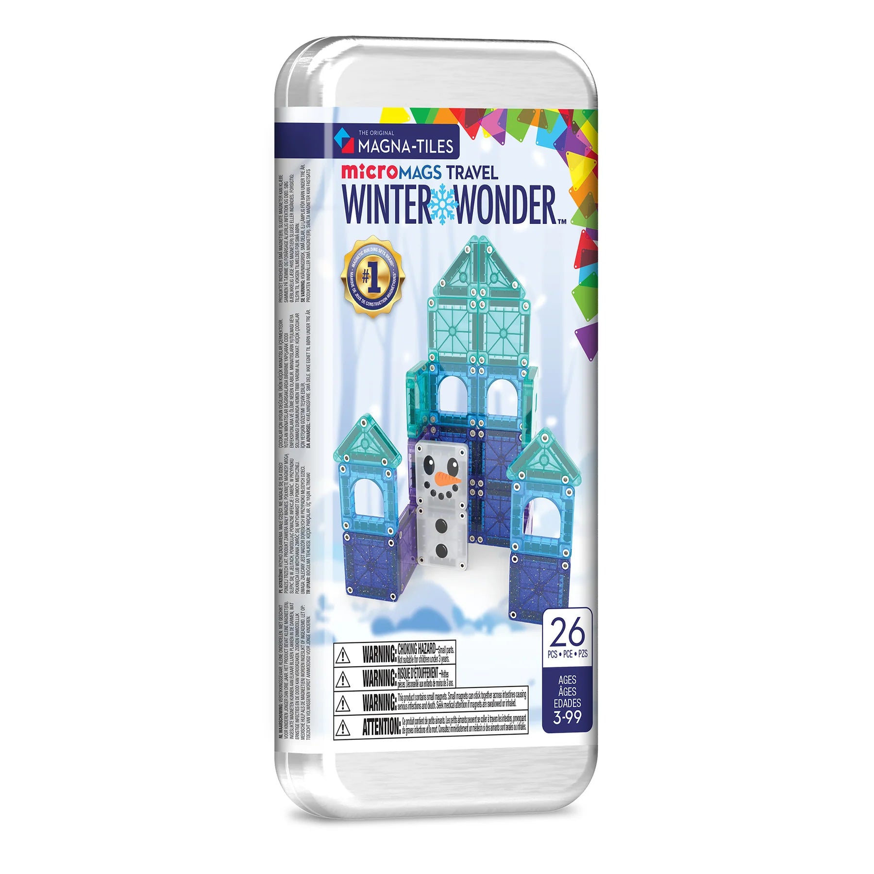 Magna-Tiles Micromags Winter Wonder Travel Set 26 Pieces