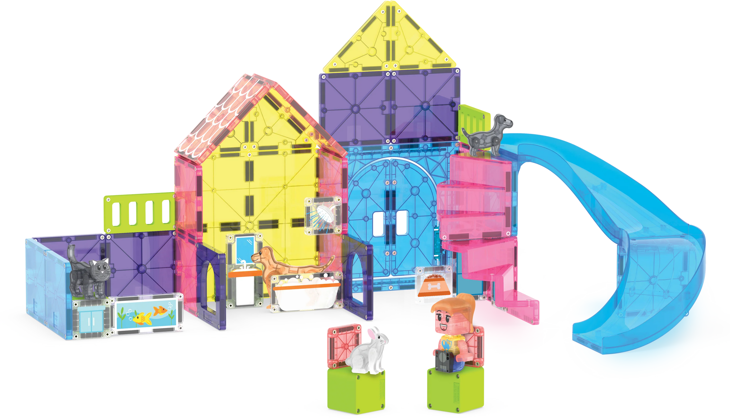Magna-Tiles Pet Playhouse 50 Piece Set