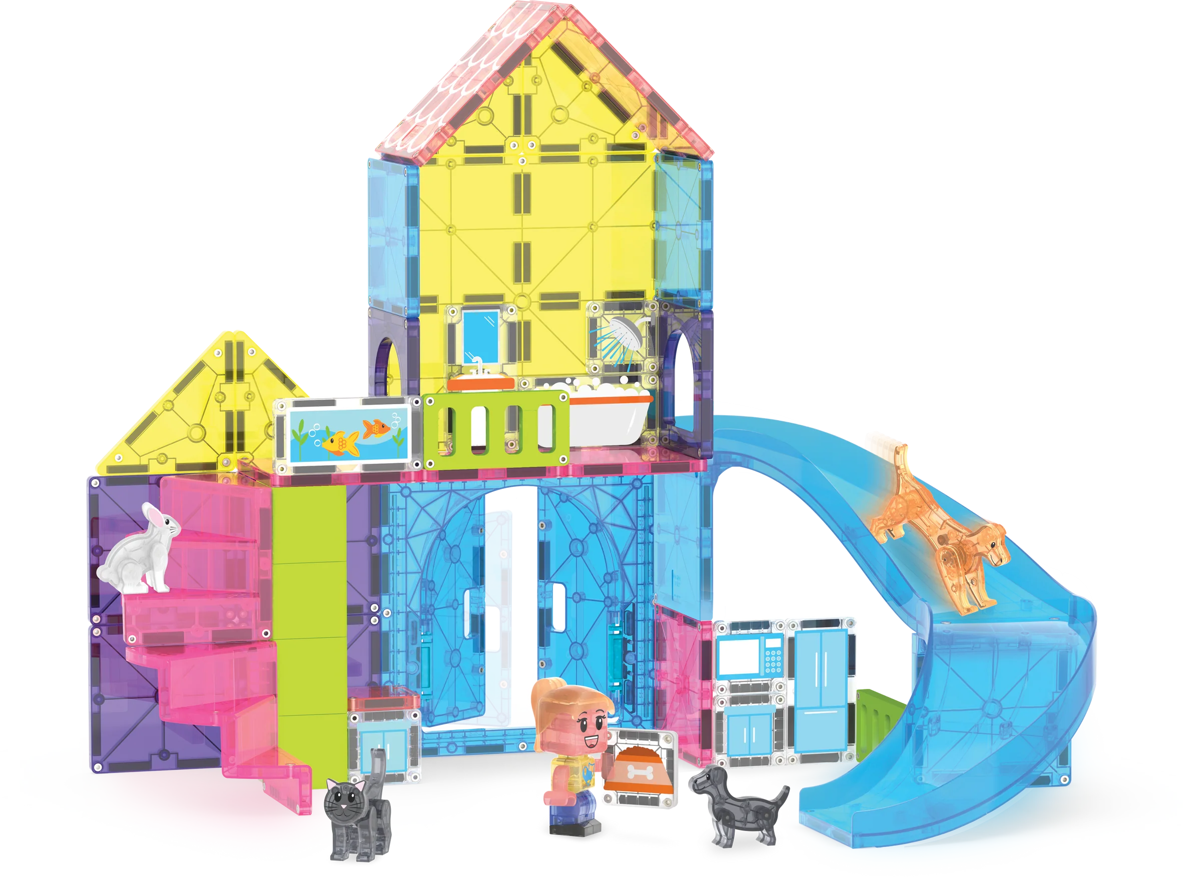 Magna-Tiles Pet Playhouse 50 Piece Set