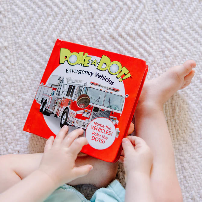 Melissa & Doug Poke-a-Dot: Emergency Vehicles Board Book