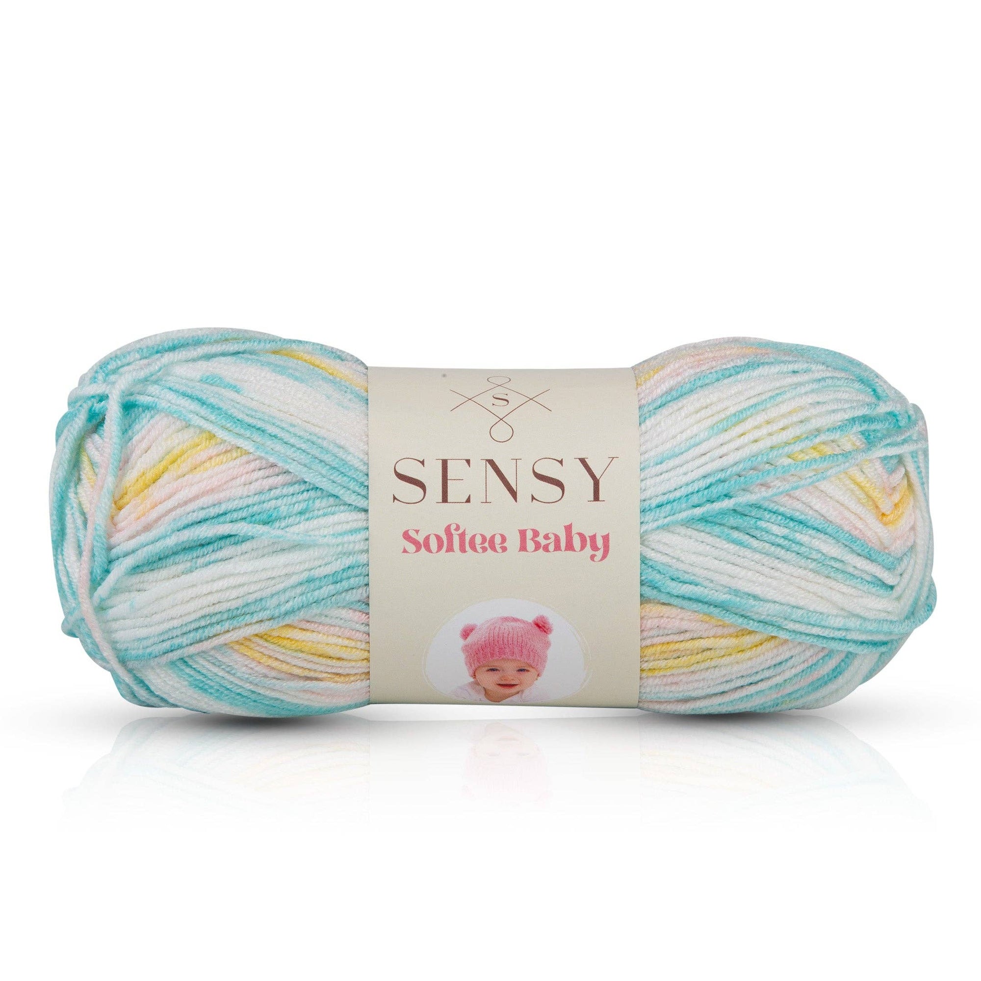 Sensy Softee Baby Yarn, 3.5 oz, 275 Yards, Gauge 3 Light