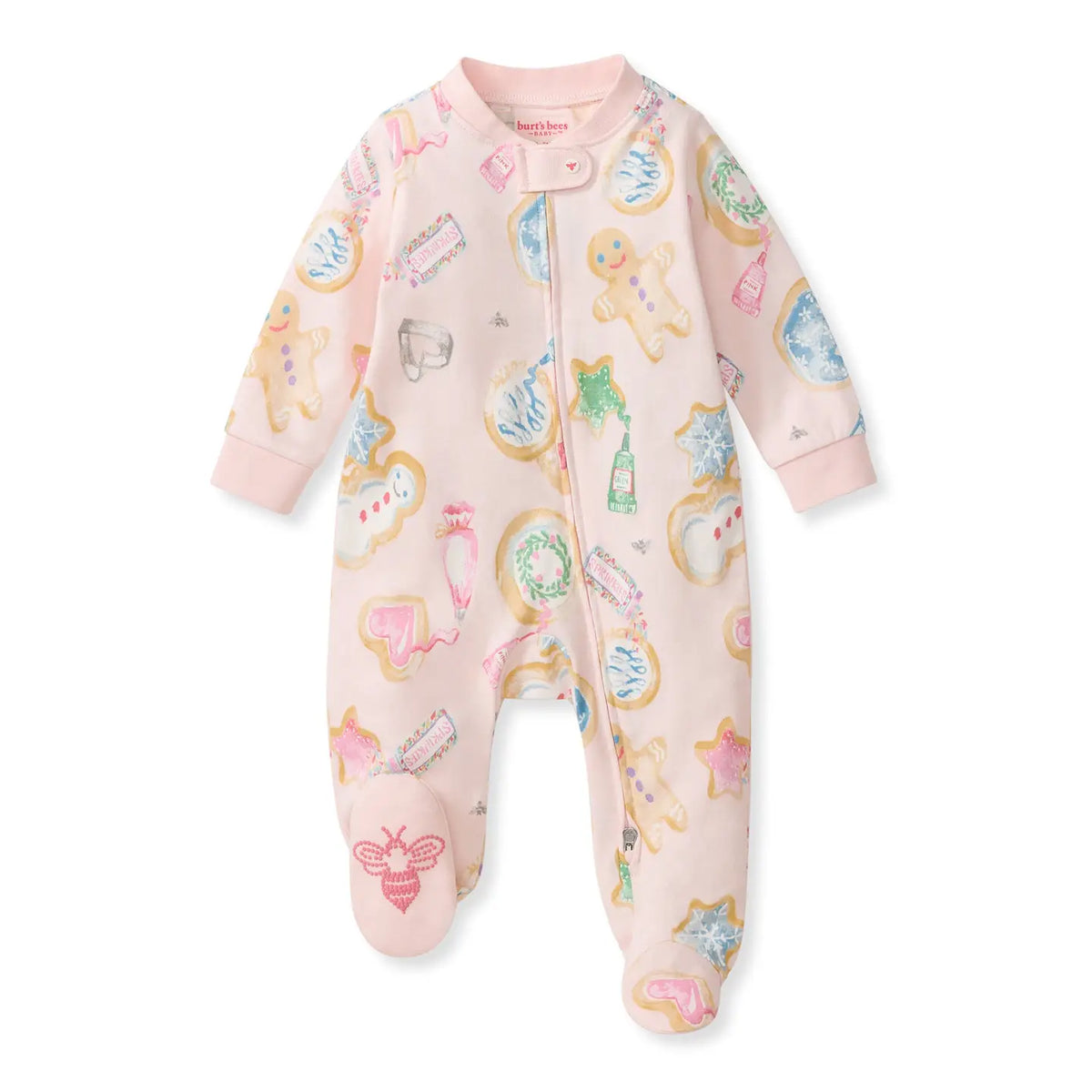 Burt's Bees Baby Cookie Party Organic Cotton Sleep & Play Footed Pajamas
