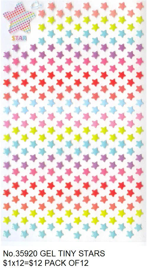 Gel Tiny Star Stickers