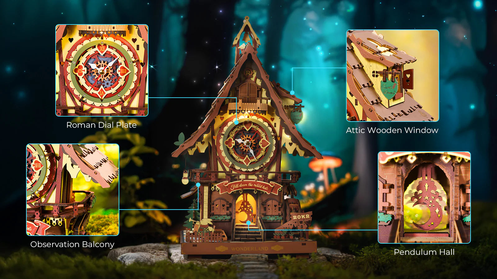 Cuckoo Clock Mechanical 3D Wooden Puzzle