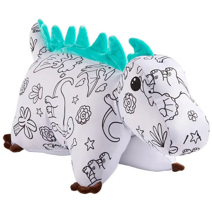 Dinosaur 14" Color-On Pillow Plush Toy