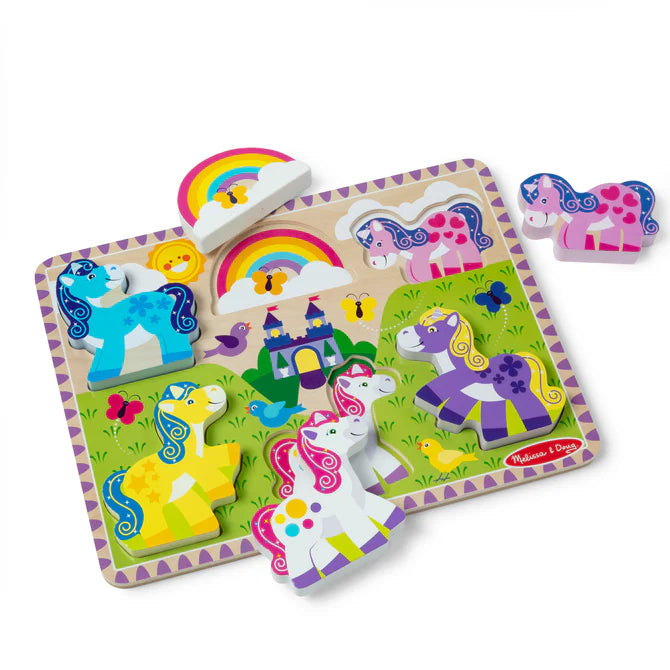 Melissa & Doug Unicorn Chunky Puzzle – 6 Pieces