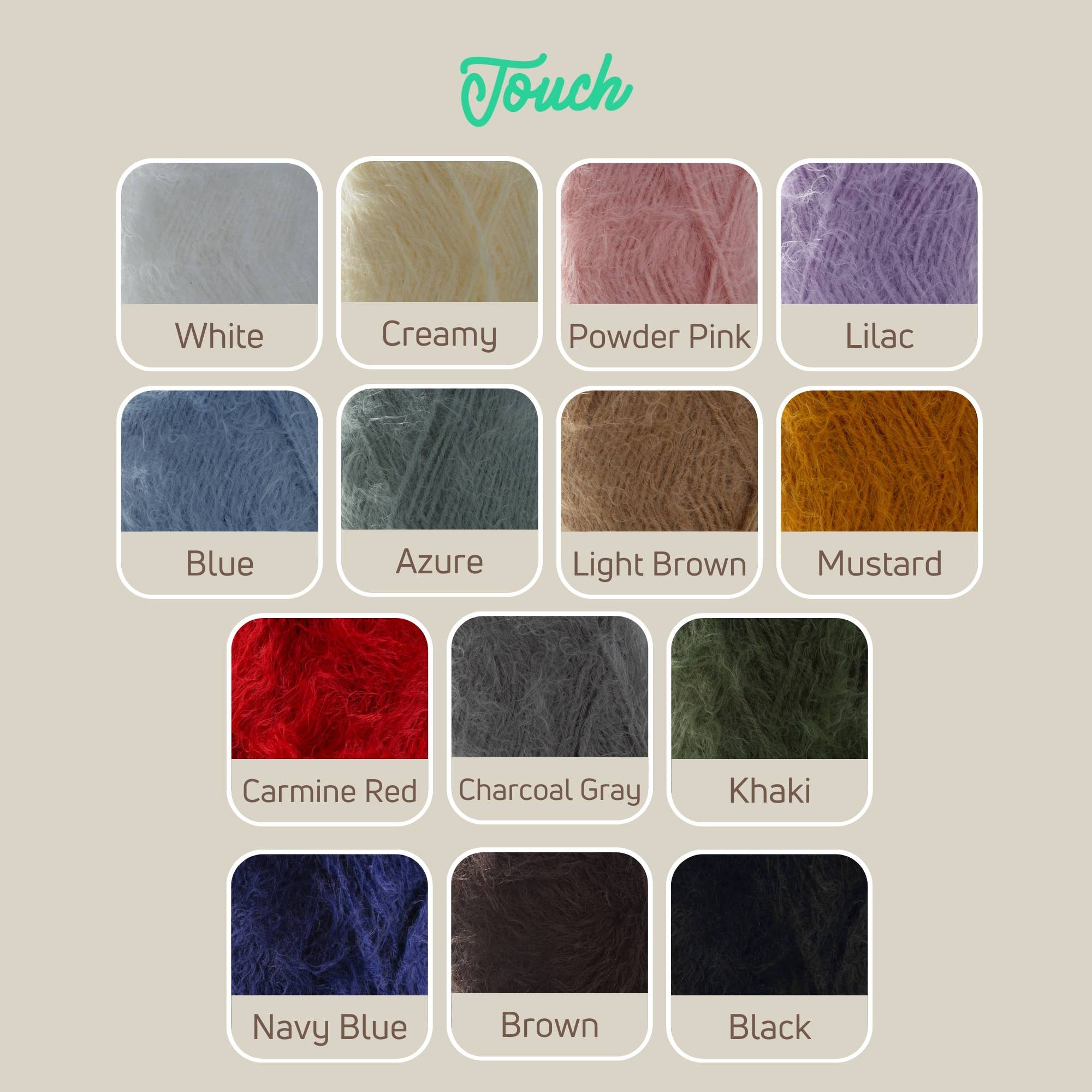Sensy Touch Yarn, 3.5 oz, 268 Yards, Gauge 3 Light