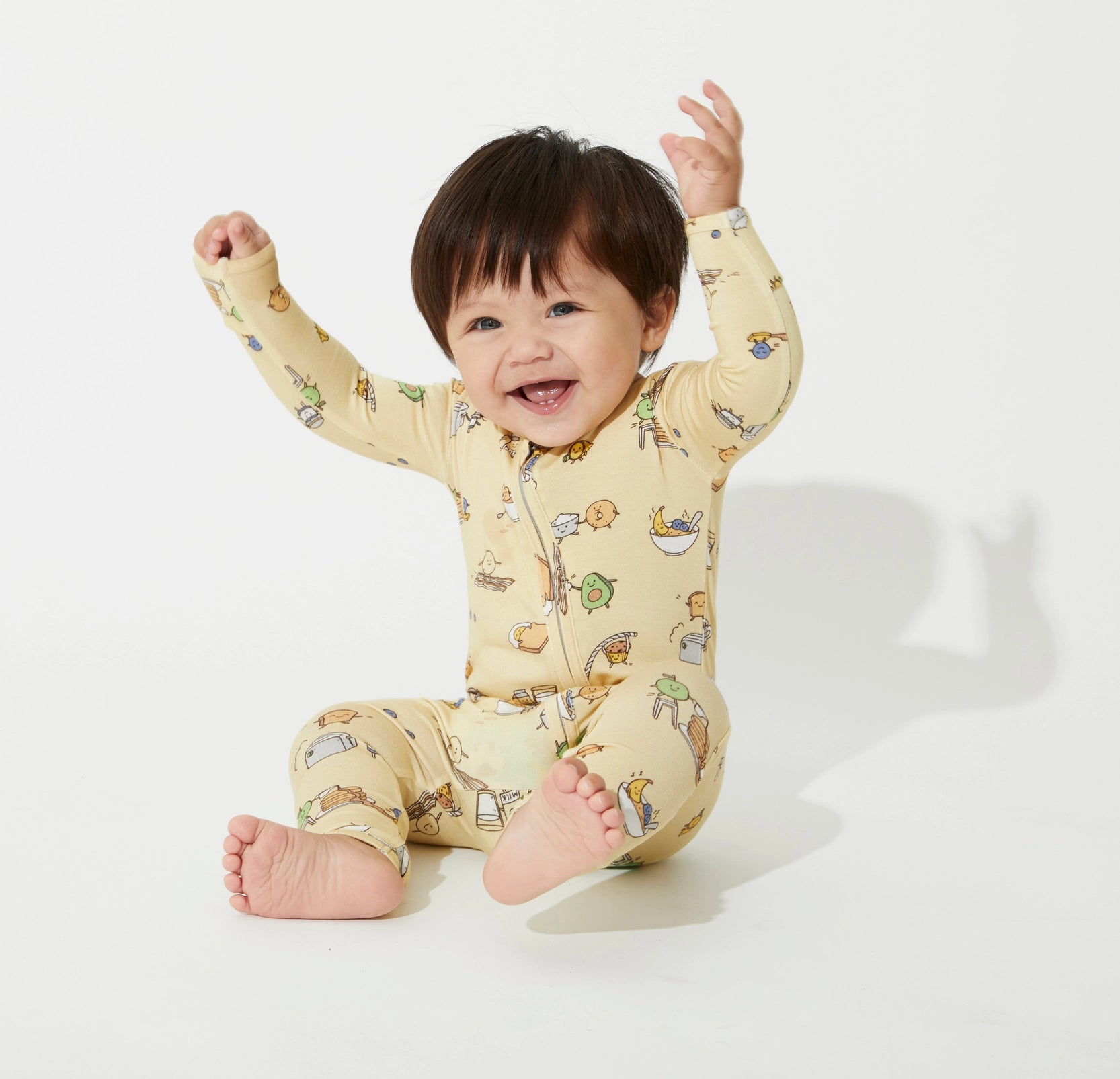 Love You Brunches Bamboo Convertible Footie