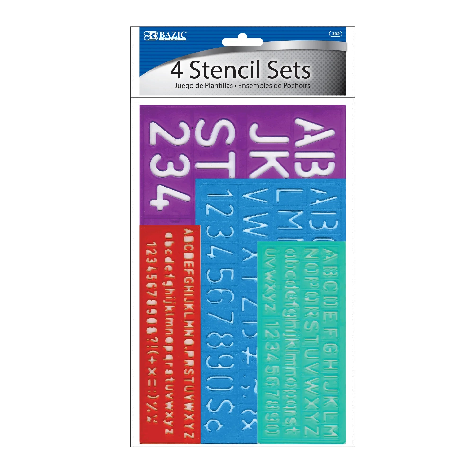 Assorted Size Lettering Stencil Sets