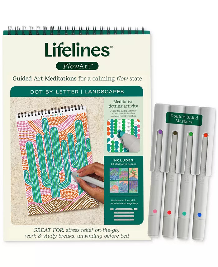Lifelines FlowArt™ - Dot-By-Letter, Landscapes