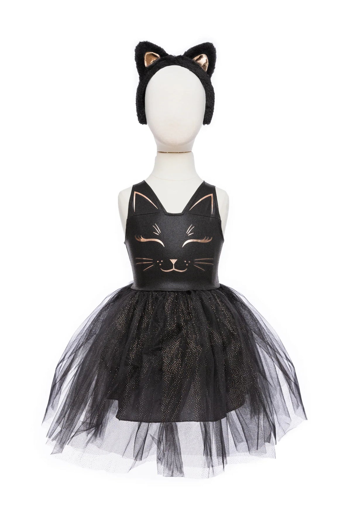 Black Cat Dress & Headpiece Size 5/6