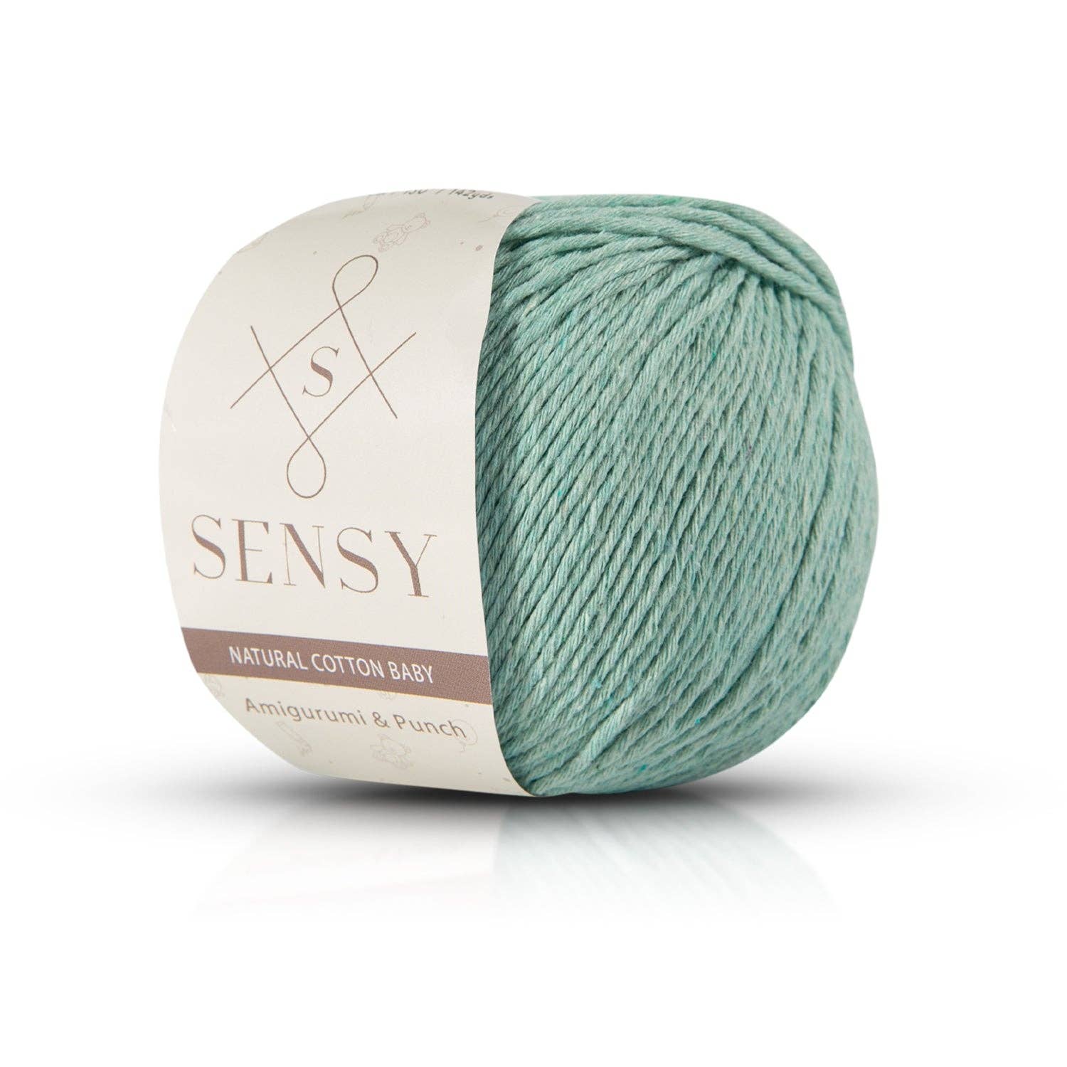 Sensy Premium Natural Baby Cotton 100% Cotton Yarn for Amigurumi Knitting and Crochet