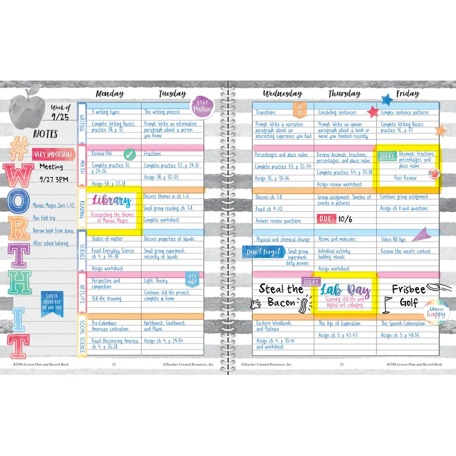 Watercolor Lesson Plan & Record Book