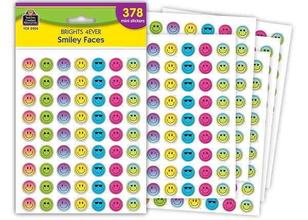 Brights 4Ever Smiley Faces Mini Stickers