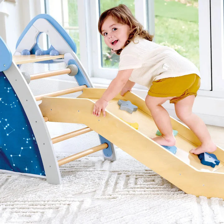 Hape 4-in-1 Climb & Slide Gym Set